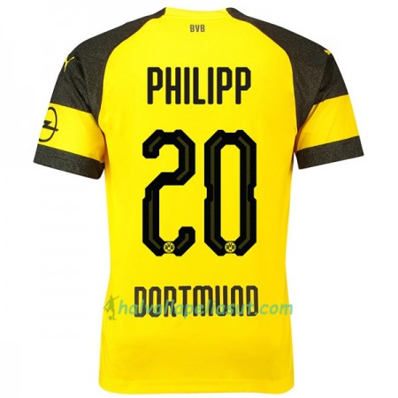 Jalkapallo Pelipaidat Borussia Dortmund Philipp 20 Kotipaita 2018-2019 Lyhythihainen